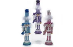 15″ Glittered Blue Pastel Nutcracker