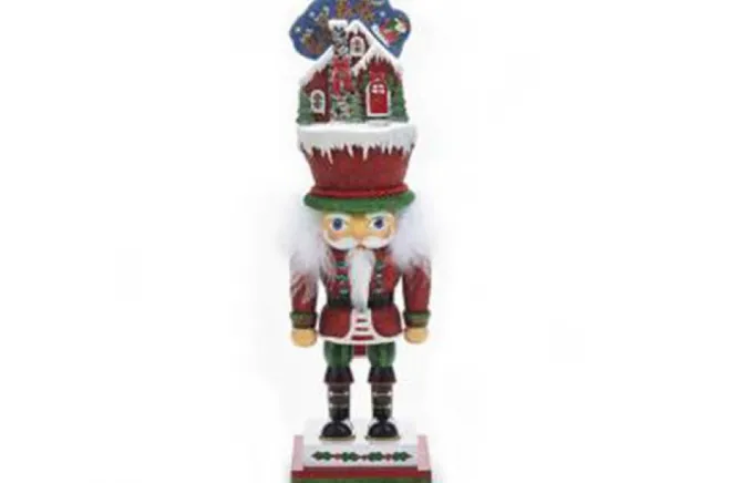 16.5″ Santa On Rooftop Nutcracker