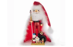 15″ Santa With Gingerbread House Nutcracker