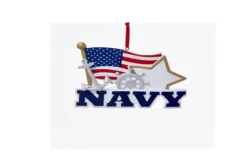 American Flag And Navy