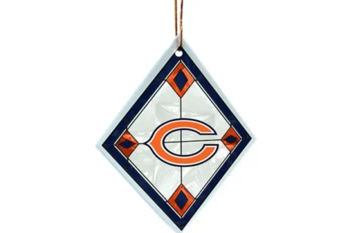 Chicago Bears Glass Diamond