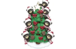 Family Of 7 Bears In Tree