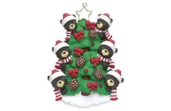 Family Of 6 Bears In Tree