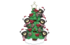 Family Of 5 Bears In Tree