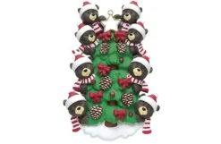 Family Of 8 Bears In Tree