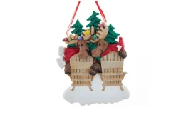 Family Of 2 Moose In Chairs
