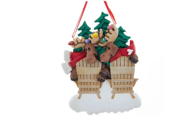 Family Of 2 Moose In Chairs