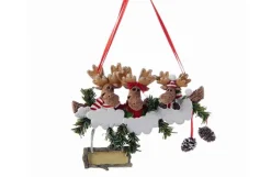 Family Of 3 Moose With Sign