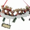 Family Of 6 Moose With Sign