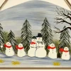 Family Of 6 Snowmen Plaque