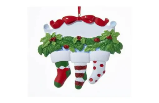 Family Of 3 Stockings