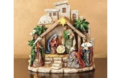 L.E.D. Gold Nativity