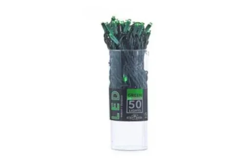 50-Light Green Led String Light Set