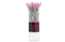 50-Light Pink Led String Light Set