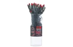 50-Light Red Led String Light Set