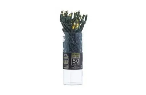 50-Light Warm White Led String Light Set