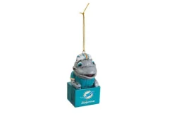 Miami Dolphins Mini Tiki Ornament