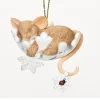 Mouse On Snowflake