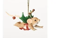 Mouse With Holly Wings