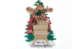 Our First X-Mas 2 Moose In Chairs