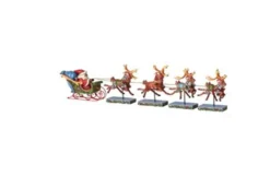 Santa In Sleigh With Reindeer