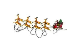Santa Sleight And Reindeer Light Set