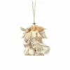 White Woodland Angel With Husky