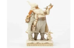 White Woodland Santa With Birdhouse
